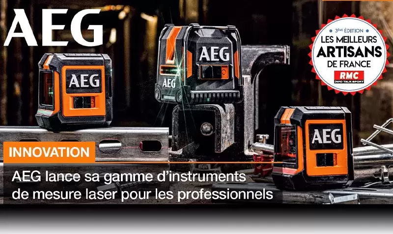 AEG dévoile sa collection d'outils de mesure laser