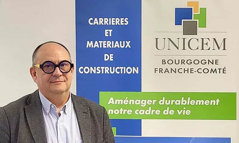 Vincent Larrochette Président de l’UNICEM Bourgogne-Franche-Comté